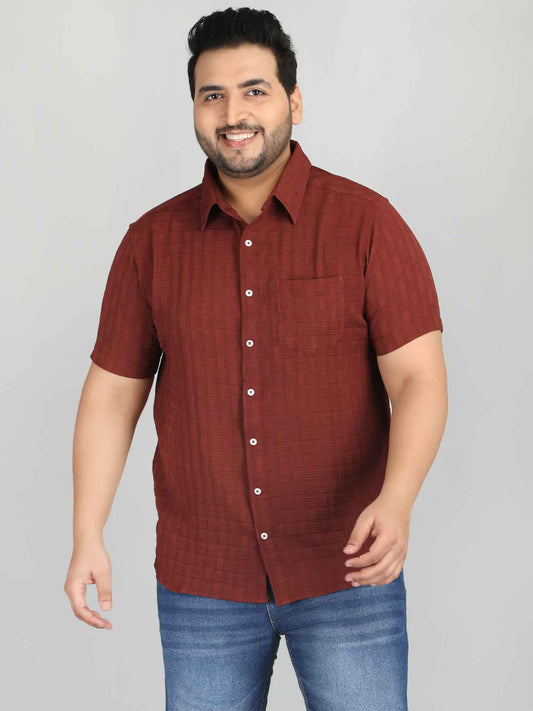 पुरुषों के लिए आलीशान साइज़ रेगुलर फिट शर्ट हर अलमारी के लिए आवश्यक कैज़ुअल वियर - ग्रेस