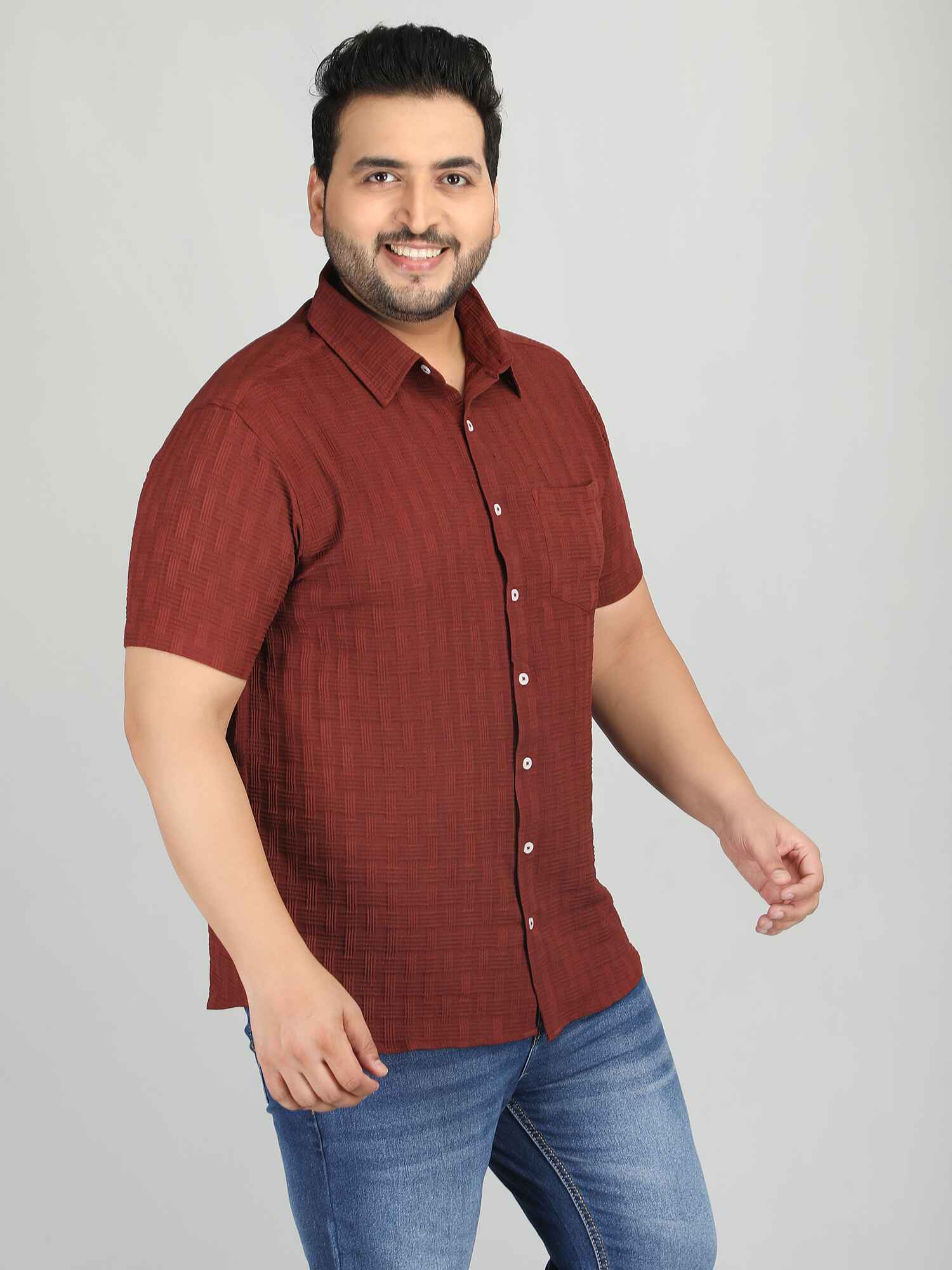 قميص رجالي بمقاس عادي من القطيفة، قطعة أساسية في خزانة ملابسك الكاجوال - GRACE