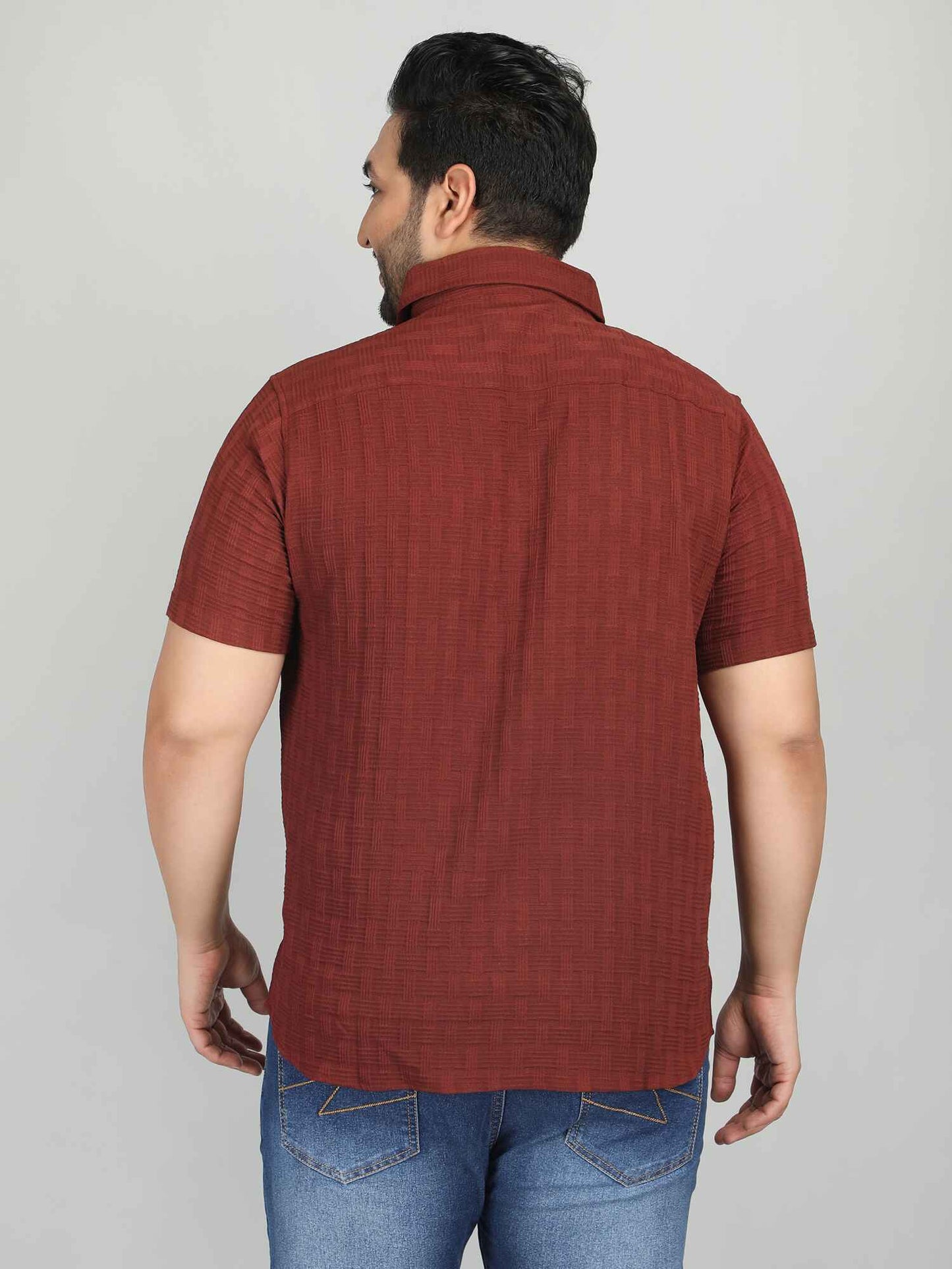 पुरुषों के लिए आलीशान साइज़ रेगुलर फिट शर्ट हर अलमारी के लिए आवश्यक कैज़ुअल वियर - ग्रेस