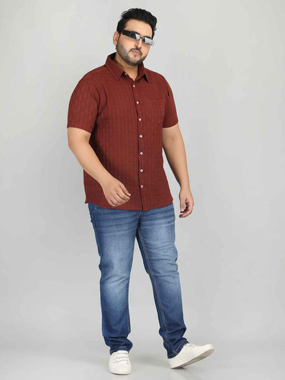 पुरुषों के लिए आलीशान साइज़ रेगुलर फिट शर्ट हर अलमारी के लिए आवश्यक कैज़ुअल वियर - ग्रेस
