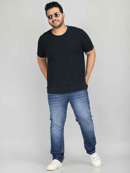 XL वियर प्लश साइज़ डेनिम पुरुषों के लिए एंजाइम वॉश - TWINE