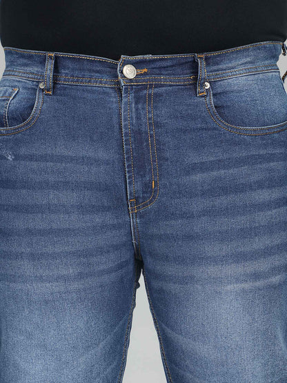 XL वियर प्लश साइज़ डेनिम पुरुषों के लिए एंजाइम वॉश - TWINE