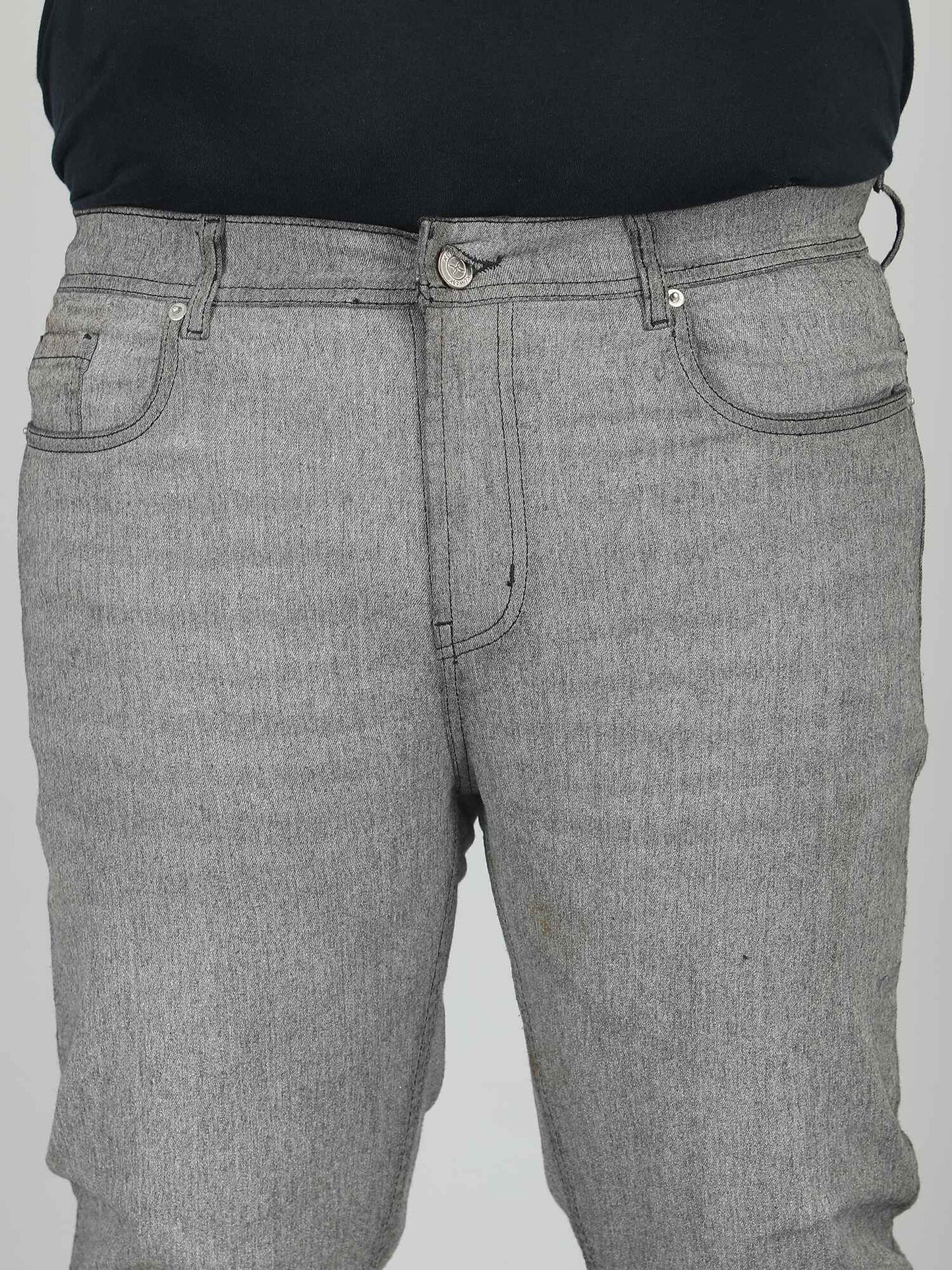 XL वियर प्लश साइज़ डेनिम पुरुषों के लिए एसिड वॉश - ZIPPY