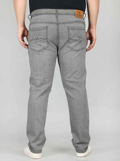 XL वियर प्लश साइज़ डेनिम पुरुषों के लिए एसिड वॉश - ZIPPY