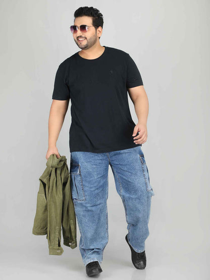 XL वियर लूज़ फिट जॉगर्स पुरुषों के लिए आरामदायक आरामदायक स्वेटपैंट इलास्टिक कमरबंद के साथ - PLUSH