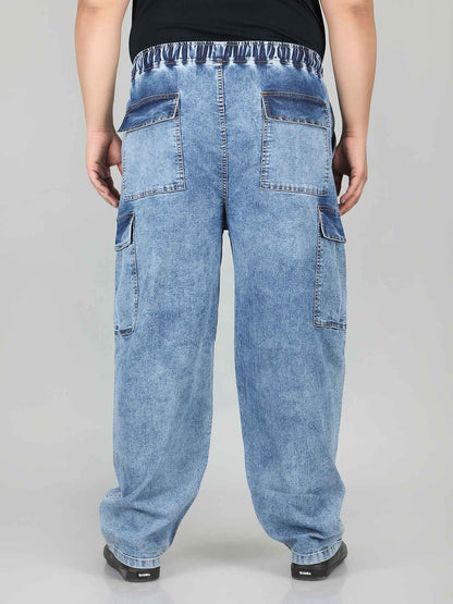 XL वियर लूज़ फिट जॉगर्स पुरुषों के लिए आरामदायक आरामदायक स्वेटपैंट इलास्टिक कमरबंद के साथ - PLUSH