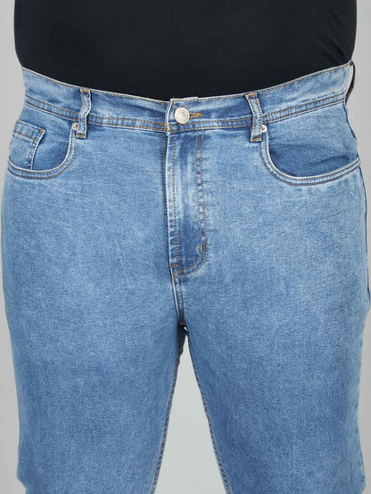 XL वियर प्लश साइज़ डेनिम पुरुषों के लिए एंजाइम वॉश - SHRUB