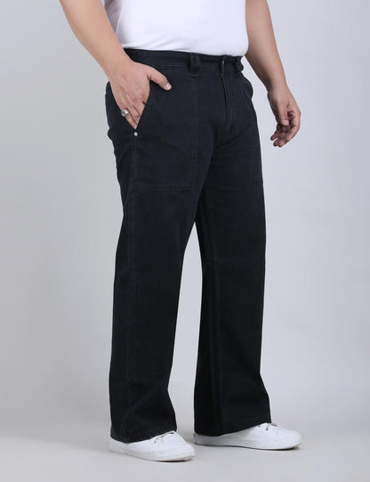 XL वियर प्लश साइज़ डेनिम पुरुषों के लिए एंजाइम वॉश - क्विल्ट