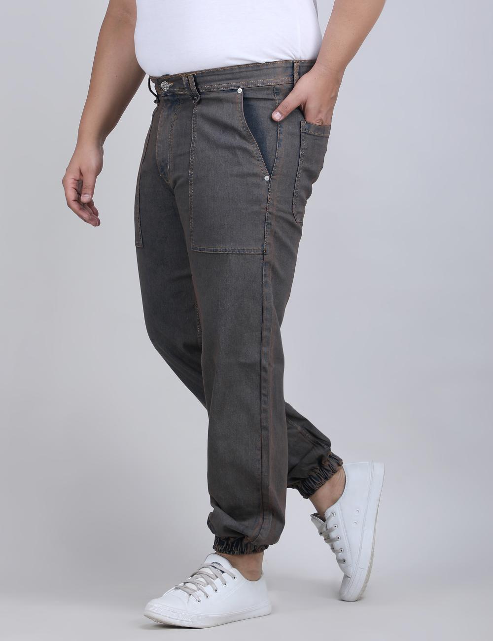 XL वियर लूज़ फिट जॉगर्स पुरुषों के लिए आरामदायक आरामदायक स्वेटपैंट इलास्टिक कमरबंद के साथ - PLUSH