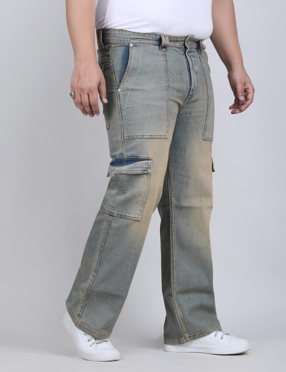 XL Wear Loose Fit Cargo for Men Comfortable Cozy Sweatpants - CREST