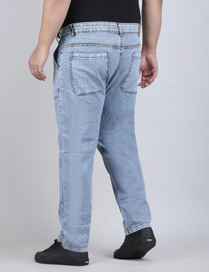 XL वियर प्लश साइज़ डेनिम पुरुषों के लिए एंजाइम वॉश - क्विल्ट