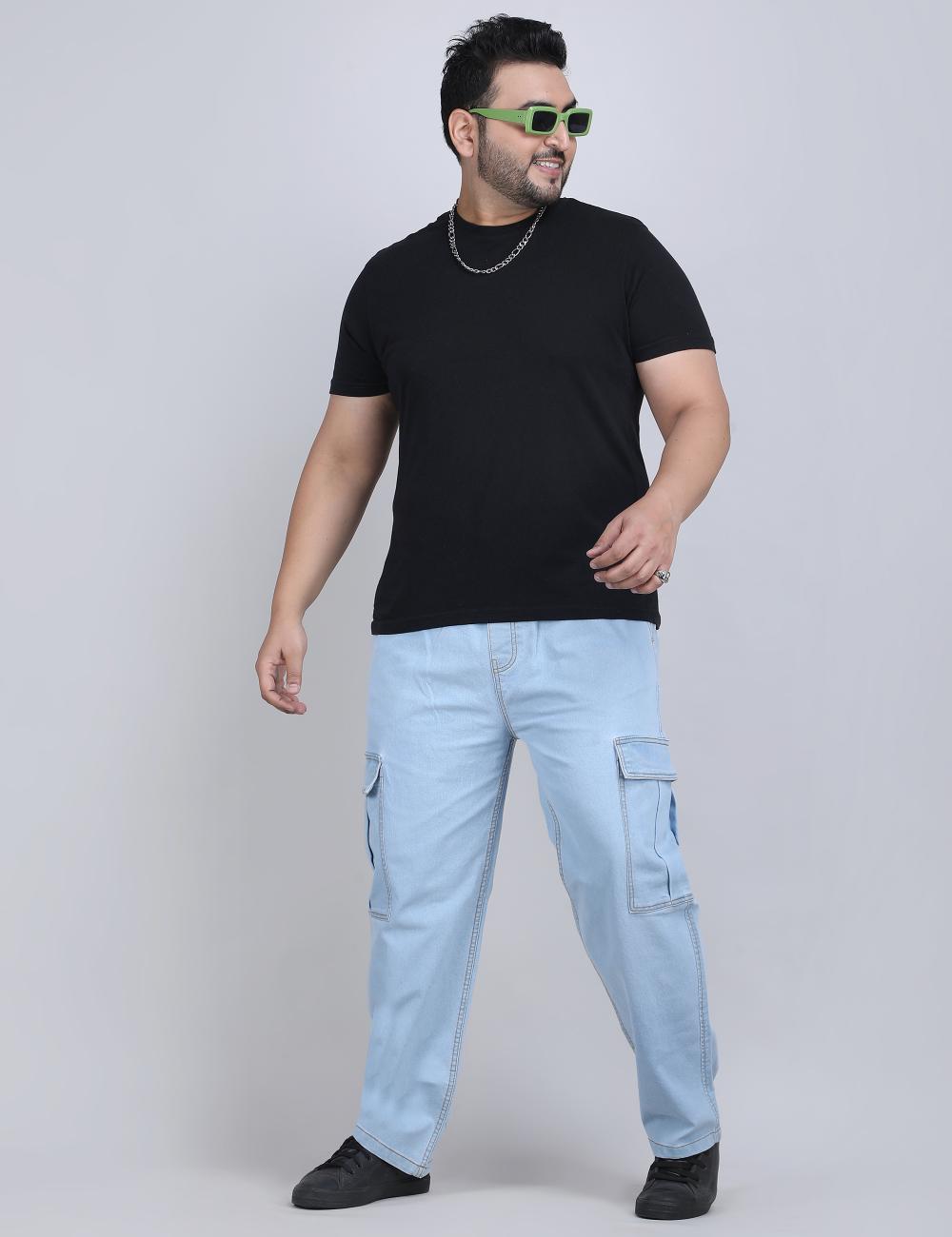 XL वियर लूज़ फिट जॉगर्स पुरुषों के लिए आरामदायक आरामदायक स्वेटपैंट इलास्टिक कमरबंद के साथ - PLUSH