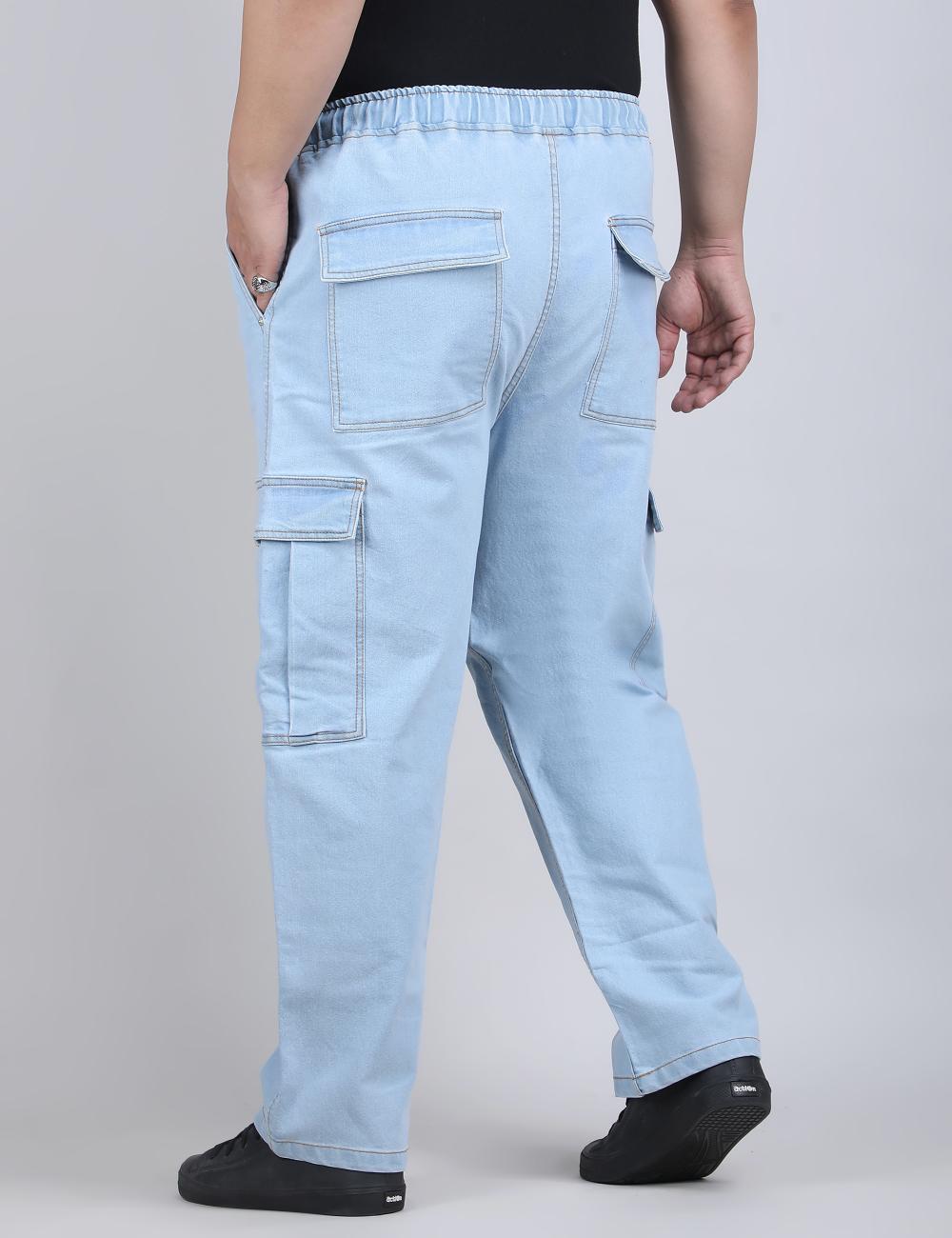 XL वियर लूज़ फिट जॉगर्स पुरुषों के लिए आरामदायक आरामदायक स्वेटपैंट इलास्टिक कमरबंद के साथ - PLUSH