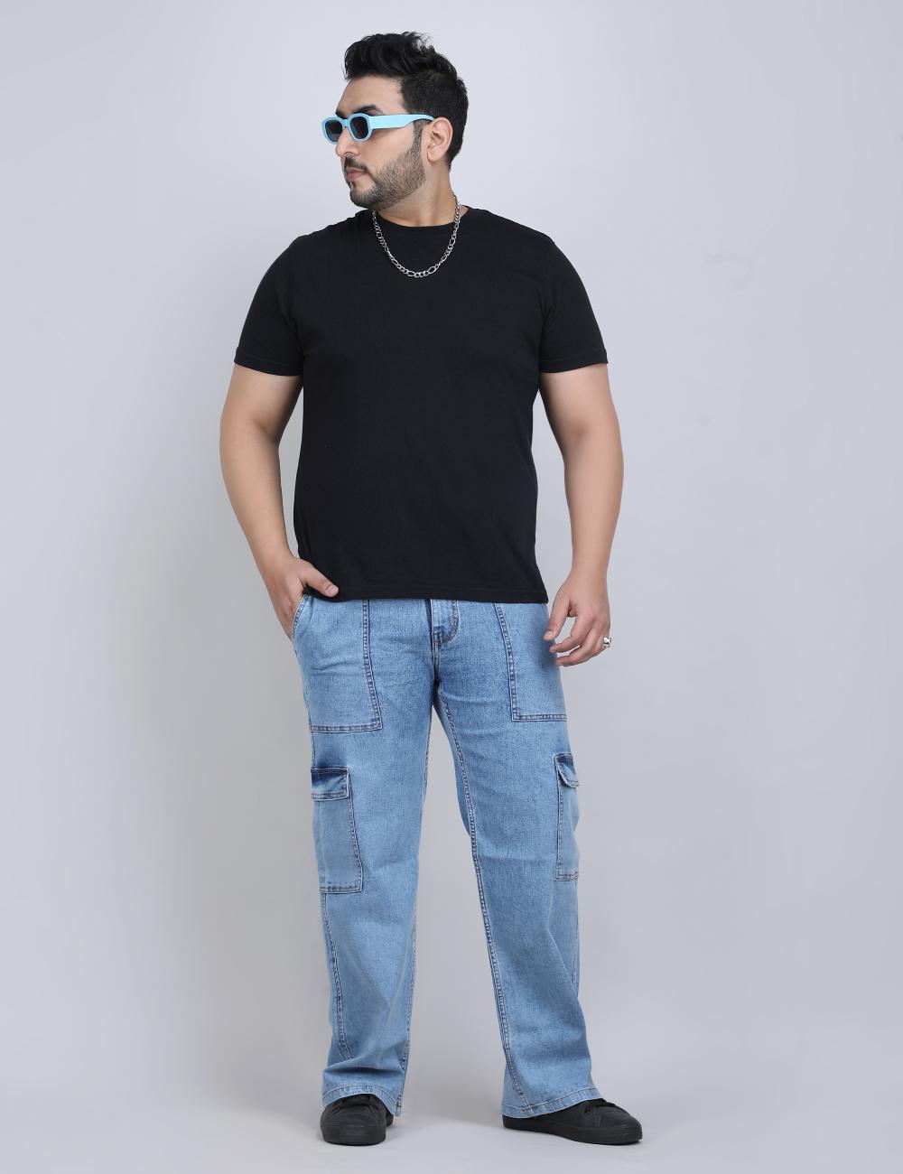 XL वियर लूज़ फिट जॉगर्स पुरुषों के लिए आरामदायक आरामदायक स्वेटपैंट इलास्टिक कमरबंद के साथ - PLUSH