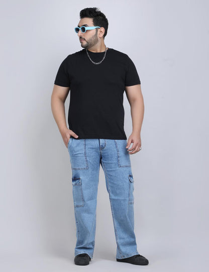 XL वियर लूज़ फिट जॉगर्स पुरुषों के लिए आरामदायक आरामदायक स्वेटपैंट इलास्टिक कमरबंद के साथ - PLUSH