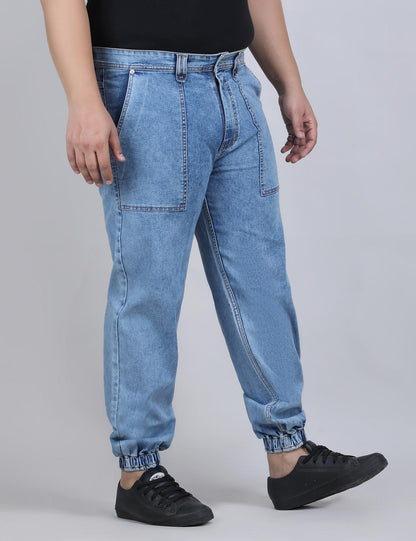 XL वियर लूज़ फिट जॉगर्स पुरुषों के लिए आरामदायक आरामदायक स्वेटपैंट इलास्टिक कमरबंद के साथ - PLUSH