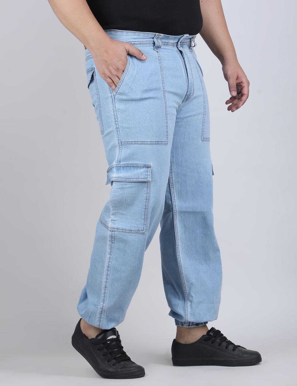 XL वियर लूज़ फिट जॉगर्स पुरुषों के लिए आरामदायक आरामदायक स्वेटपैंट इलास्टिक कमरबंद के साथ - PLUSH