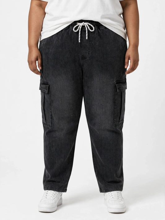 XL Wear Loose Fit Joggers for Men Comfortable Cozy Sweatpants with Elastic Waistband - RAZOR