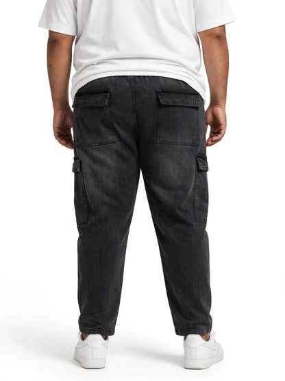 XL Wear Loose Fit Joggers for Men Comfortable Cozy Sweatpants with Elastic Waistband - RAZOR